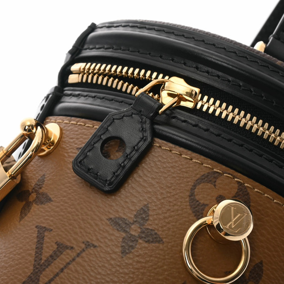 LOUIS VUITTON Monogram Reverse Cannes Brown Canvas Bag